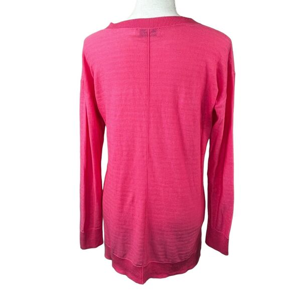 Vineyard Vines Pink Scoop Neck Pull Over Sweater XS Thin Weight Cotton - Picture 9 of 10
